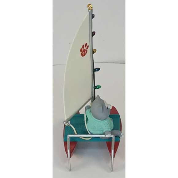 Hallmark Keepsake Ornament 1994 Kitty's Catamaran Artists' Favorites - Picture 6 of 12